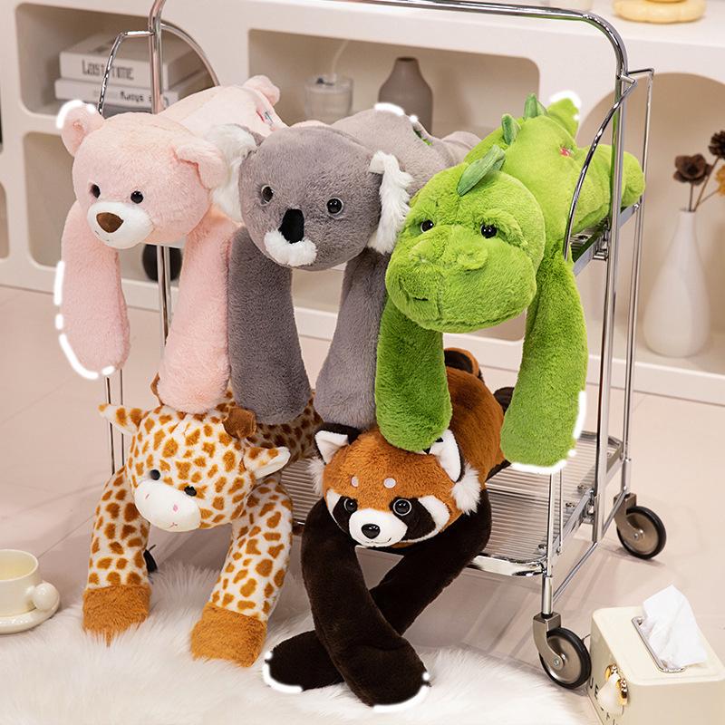 New Style Raccoon Panda Plush Toy - Cartoon Shoulder Doll for Kids