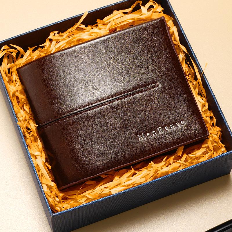 New Men'S Wallet Men'S Short Wallet Fashion Youth Wallet Large Capacity Durable Wallet New