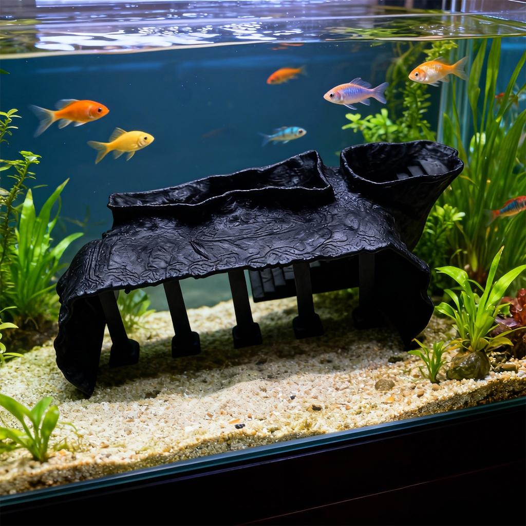 Aquarium Accessories, Plastic Fish Tanks Decoration Cottage Ornament for Fish Tanks Landscape Aquarium Hideouts Cave Decors