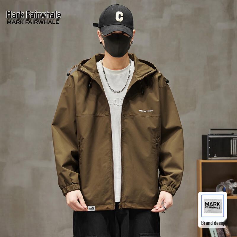 Mark Fairwhale Men's American Casual Hooded Jacket