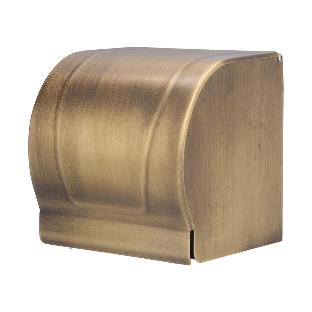 Paper Towel Dispenser Copper Antique Wall Mount Waterproof Paper Tissue Box Rack for Home Bathroom