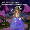 9 Inch Motorized Fashion Princess Doll With Led Lights And Music, Princess Toys For Girls And Kids, Exquisite Birthday Gifts