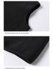 Herren Plus Size Wendeweste mit Stehkragen aus Fleece