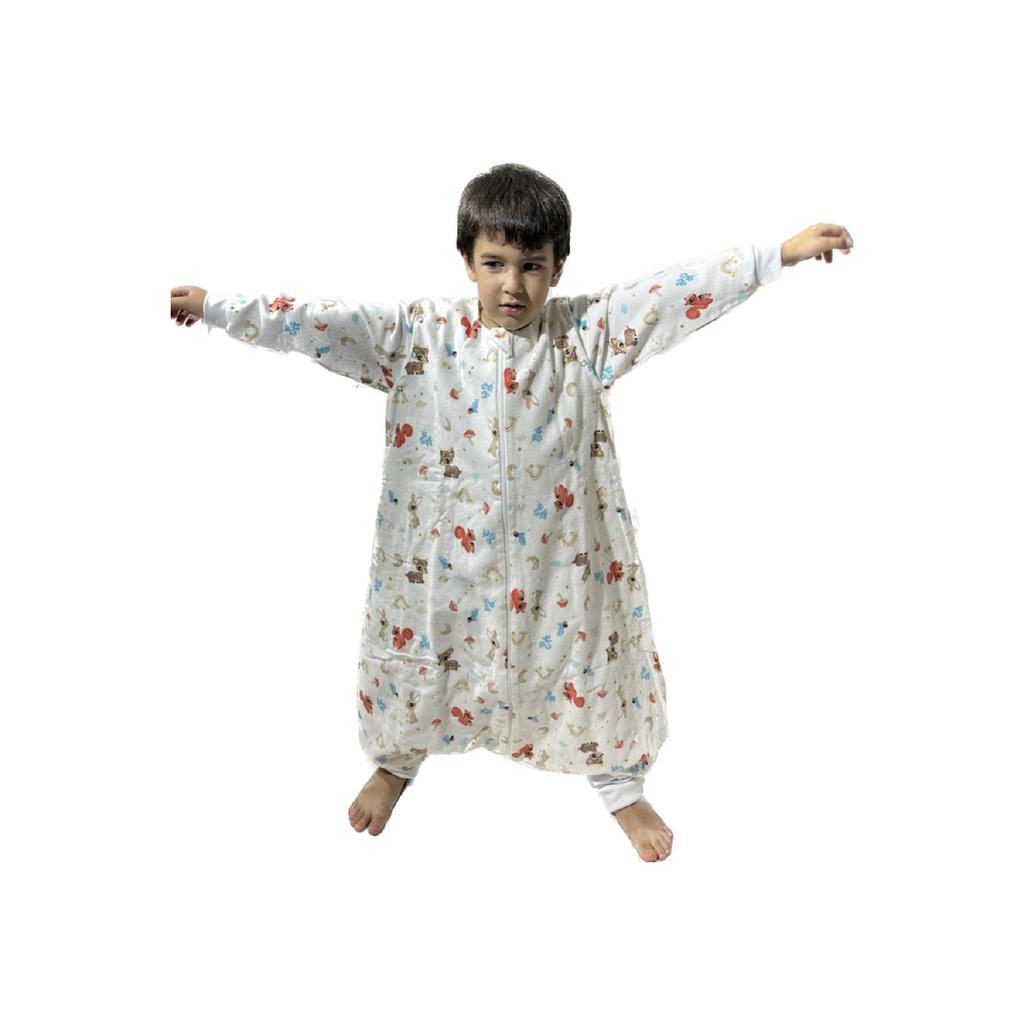 Kinder Baby Winter- und Saisonschlafsack, doppellagiges Flanell, 1 Tog