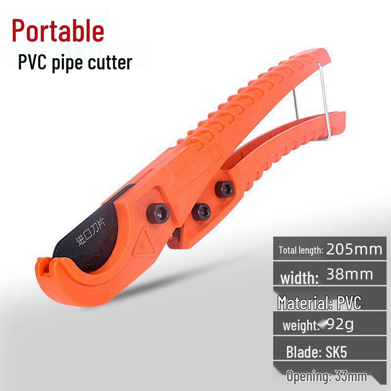 Professional PVC Pipe Cutter Scissors - Quick Cut Tool for Water Pipes