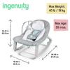 Ingenuity Keep Cozy 3 In 1 Bouncer Rocking Seat &
