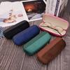 Velvet Leather Splicing Glasses Case Durable Protective Eyewear Box Portable Sunglasses Storage Box For Men Women