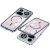 Coque Pour Nothing Phone 4A Pro Phone 4A Alliage d'Aluminium Cadre Métallique Pare-chocs Acrylique Givré Cover de Recharge Sans Fil Magsafe