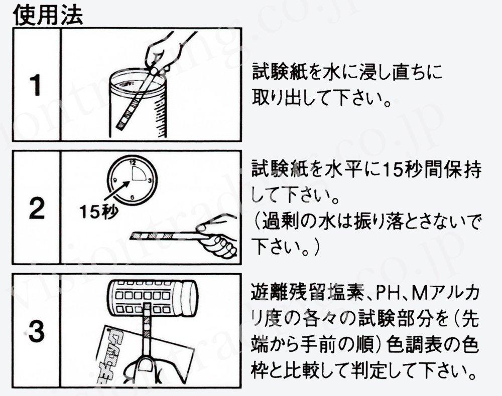 Nissan Chemical Industries Residual Chlorine Test Aqua Check 100 Sheets Papers, 3,