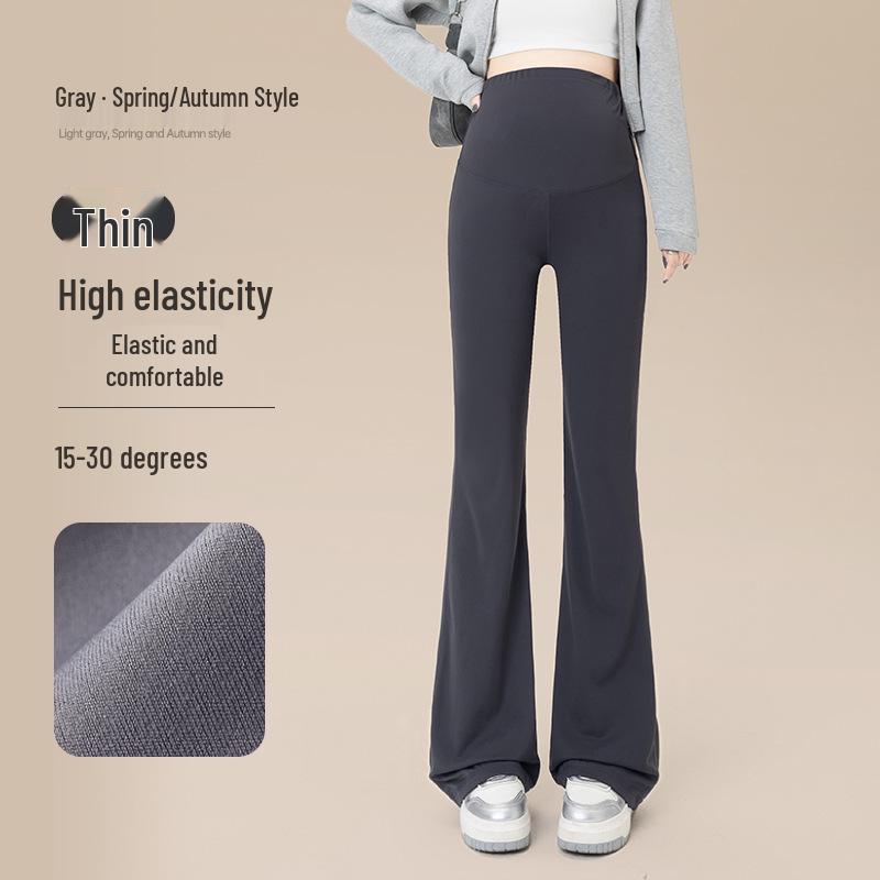 

Shark Pattern Flared Maternity Leggings: Non-Slip, Comfortable & Stylish for Spring & Summer XXL 140-160 lbs