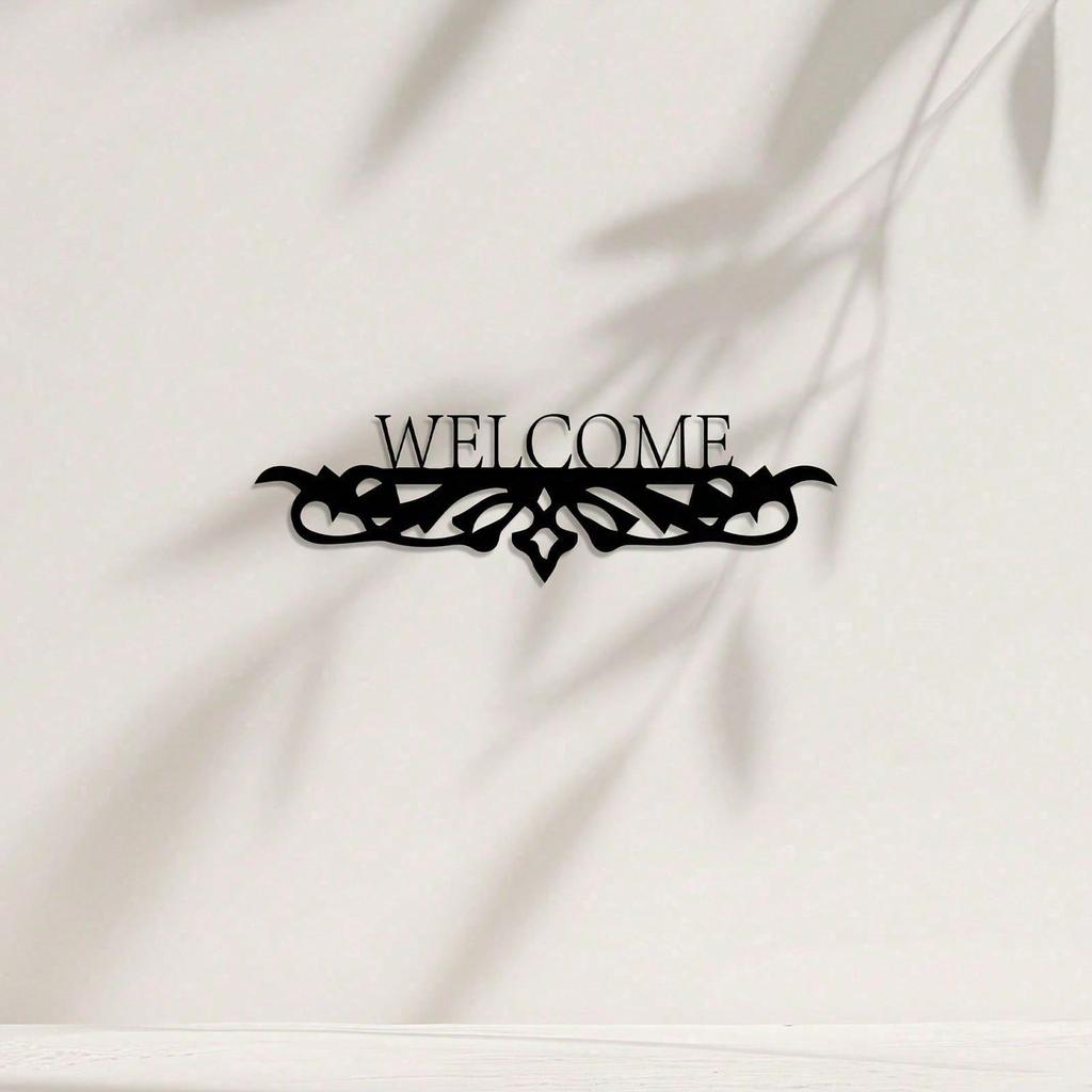 Modern Metallväggkonst Smidesjärn Blommig Vintage Heminredning Gåva