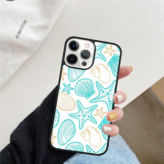 Sea Shells Mobile Phone Cases Cover For iPhone 17 Air 16e 15 14 12 13 11 Pro MAX Apple Plus Coque