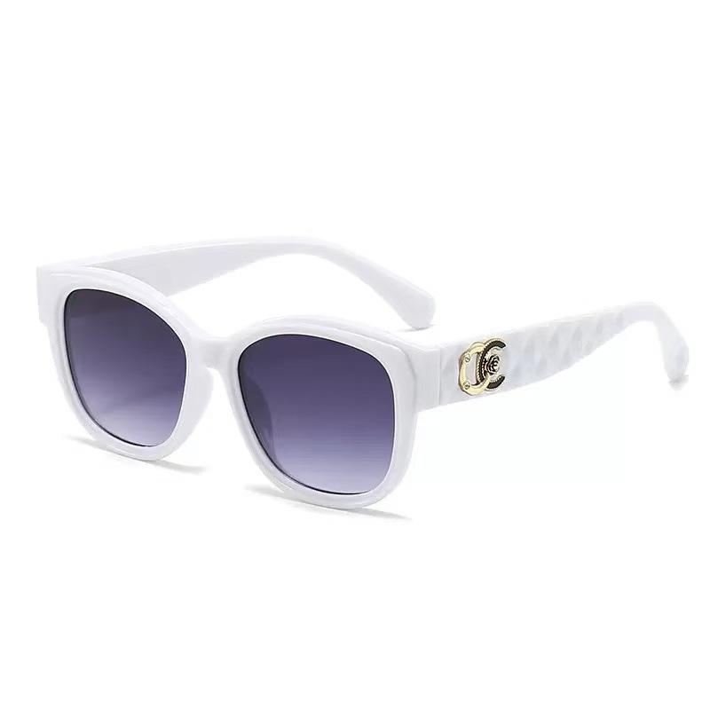 New fashion avant-garde round frame sunglasses for women, sun protection and sunshade versatile ins high-end small fragrant sunglasses