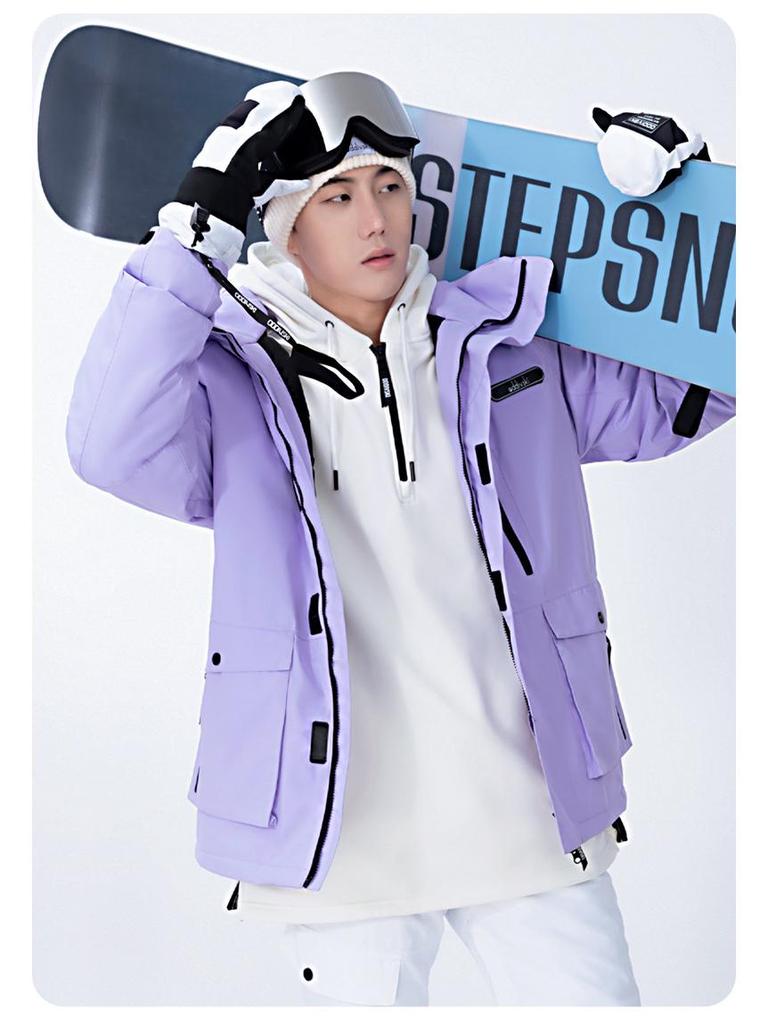 Oddivski Unisex Ski Suit: Trendy, Waterproof, Windproof, and Insulated for Snowboarding, Mountaineering, and Hiking