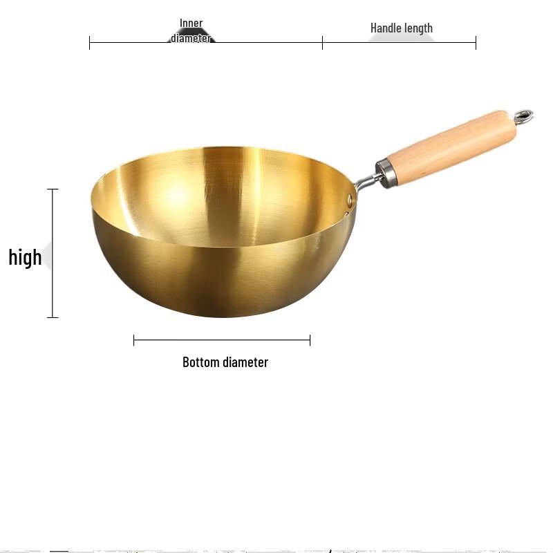 ZISIZ Cast Iron Outdoor Flat Bottom Wok