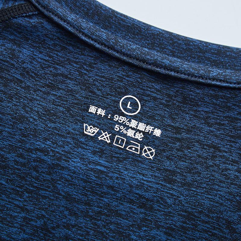 CANGHPGIN Fitness Short-sleeved Men's Yoga Wear Round Neck Loose Exercise Fitness T-shirt Size L-6XL