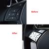 1 Satz Lenkrad-Knopfschalter-Trim-Abdeckungs-Reparatur-Abziehbild-Aufkleber für Mercedes-Benz ABCE CLA SLK-Klasse W176 W246 W212