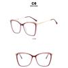 Women's glasses, large frame hollow TR90 glasses frame