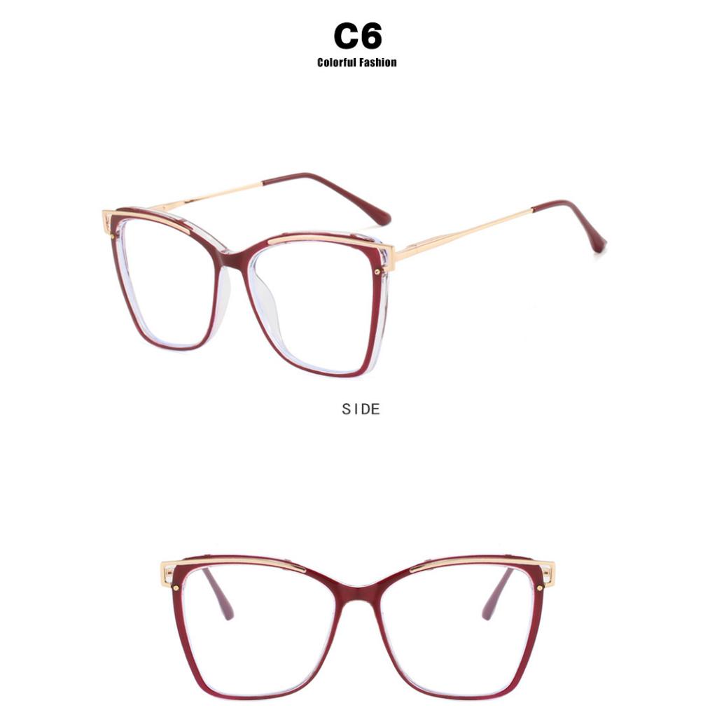 Women's glasses, large frame hollow TR90 glasses frame