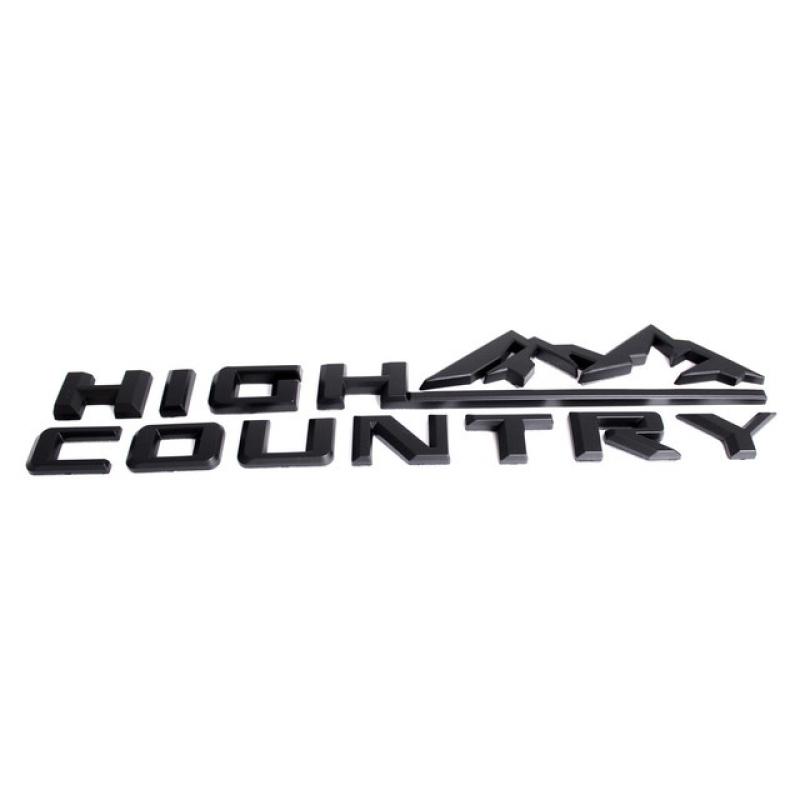 3D High Country Emblem Decal Car Fender Door Tailgate Badge Nameplate Sticker For 19-21 Silverado 1500 2500hd 3500 hd