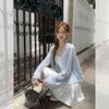 Versatile hook-up hollow long-sleeved knitted cardigan women's summer new sunscreen blouse shawl short 