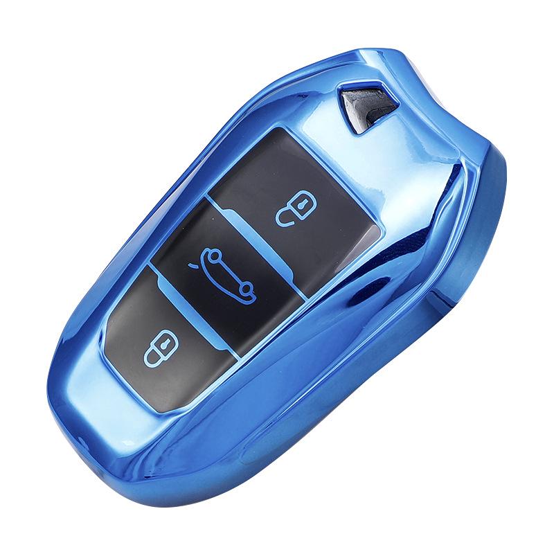 Peugeot Key Case Cover for 5008, 301, E2008 with Logo and Buckle