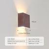 Nordic Wall Lamp Led Up Down Warm Light For Living Room Bedroom Aisle Wall Decor Wood/Walnut Corridor Sconce Decorative Fixture