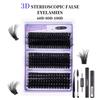230-300 Clusters Voluminous D-Curve Segment False Eyelashes DIY Kit