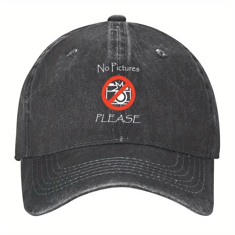 Hats Jxxyy No Pictures Please Vintage Washed Baseball Cap TT COTTON Adjustable