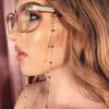 Woman Fashion Round Beaded Anti-slip Eyeglasses Chain