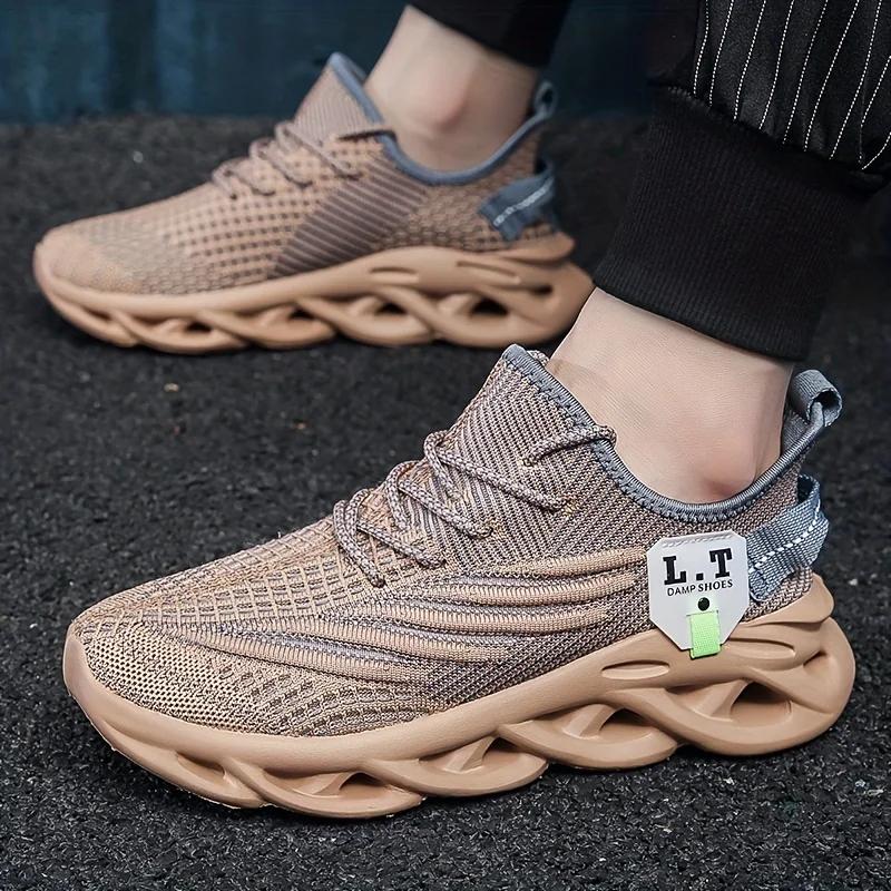 Men's Lightweight Fashion Plus Size Casual Sneakers Sports Men's Shoes Comfortable Breathable Shock Absorber Running Shoes Male