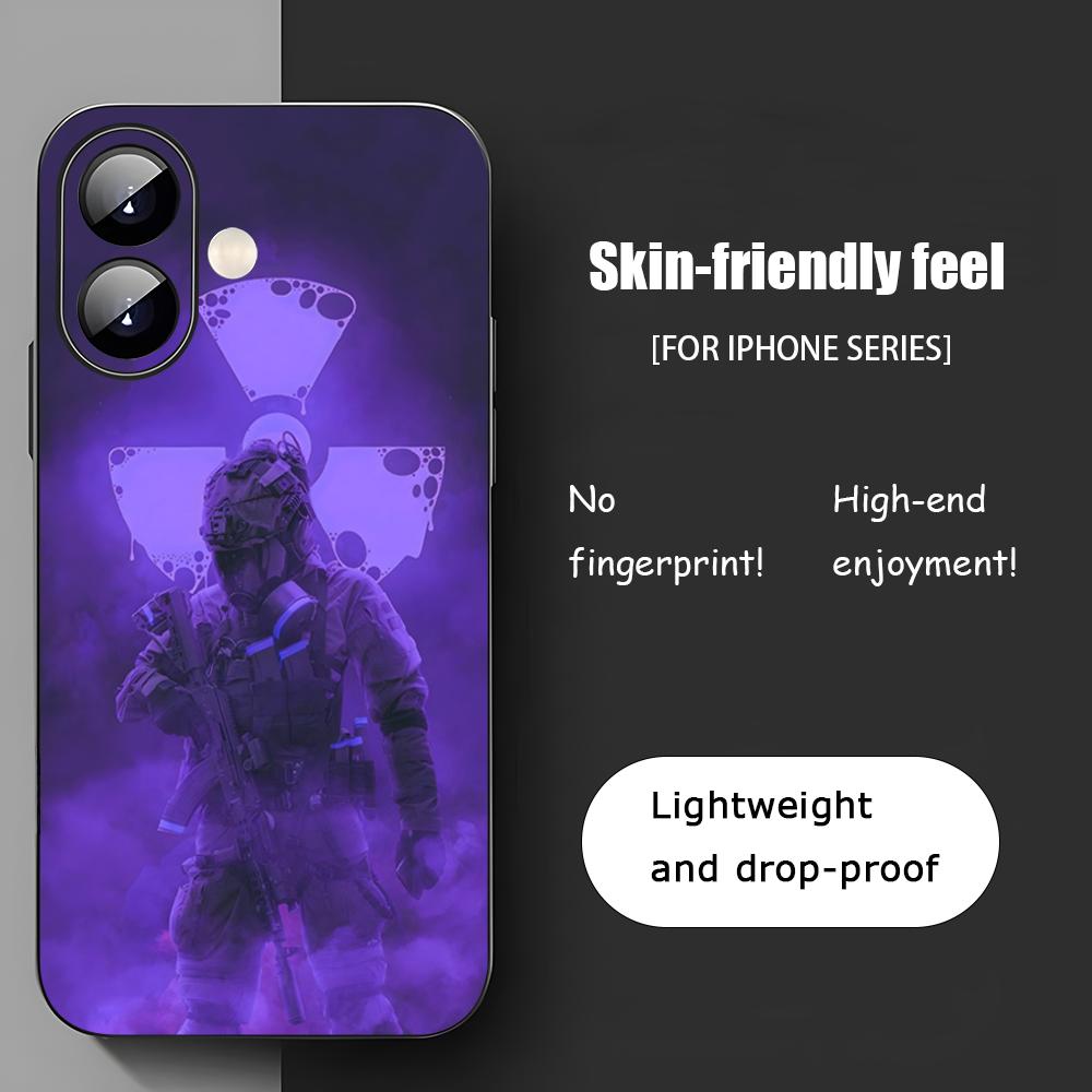 

Cool S-Stalker 2 Hot Game Phone Case For iPhone 17 16 15 14 13 12 11 X XR XS 8 Plus Mini Pro Max Soft black Shockproof Cover iPhone 15 Pro