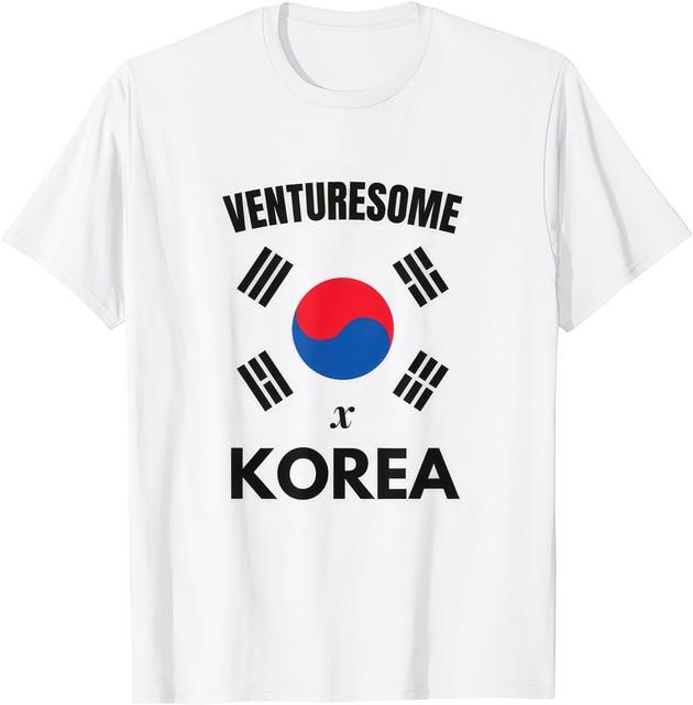 Venturesome South Korea Korean Flag Travel Adventure Asia Tourist T Shirt L