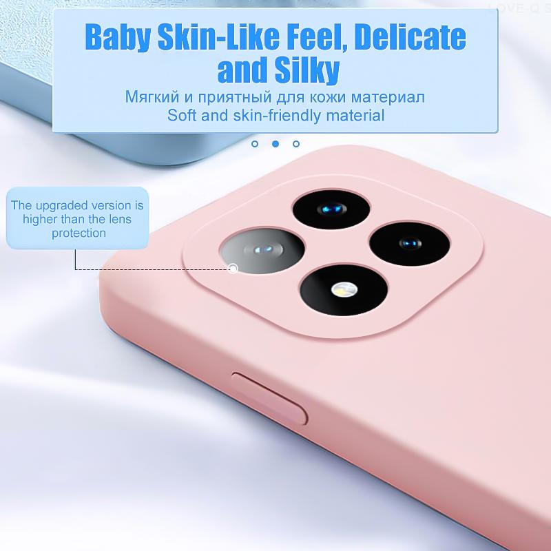 Liquid Silicone Soft Case For Xiaomi Redmi Note 14 13 12 11 10 Pro Plus Redmi Note 12S 11S 10S Shockproof Protection Phone Cover