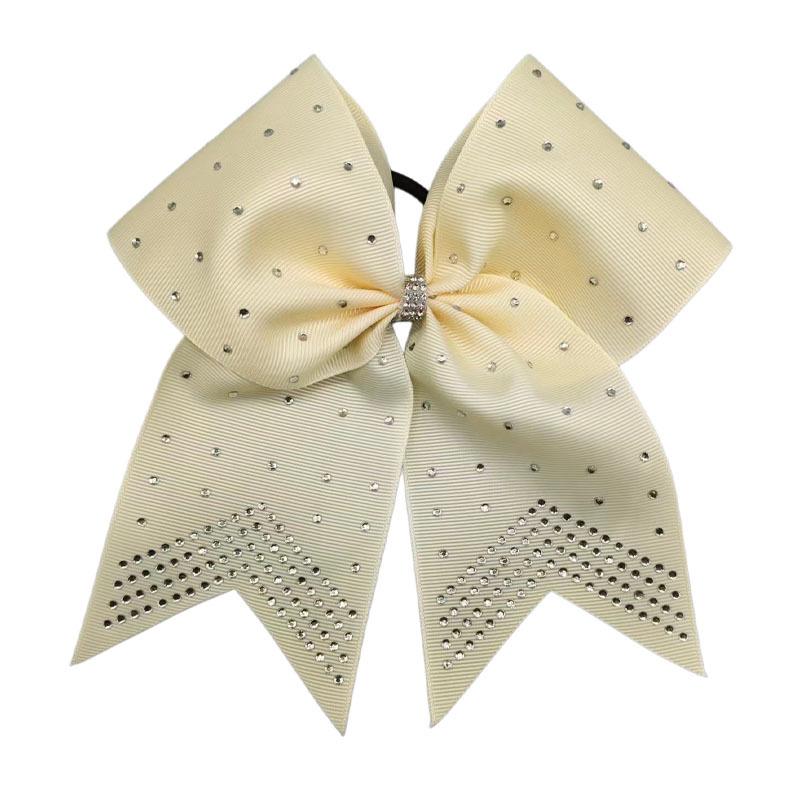 Glänzende Strass-Schwalbenschwanz-Schleifen-Haargummis für Mädchen - Cheerleading-Band-Kopfschmuck