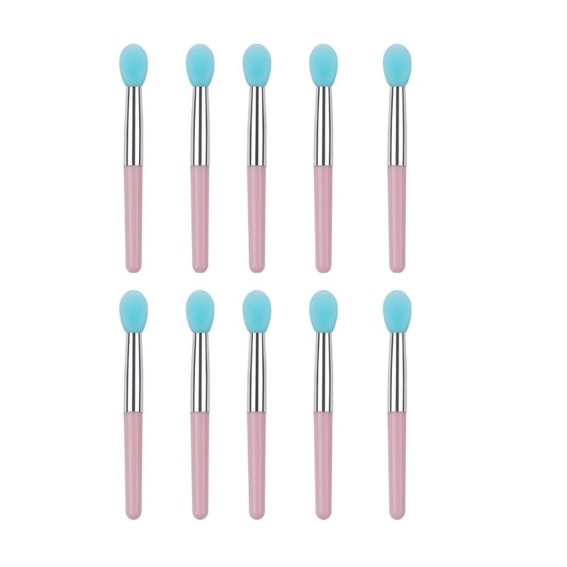 

10 Pieces Lip Brush Set Flexible Silicone Tip Makeup Tools for Detailed Cosmetic Application Lip Brushes