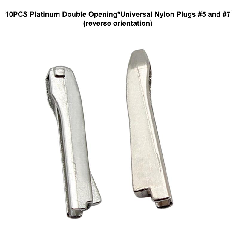 10Pcs Set Premium Metal Zipper Heads Gold Silver Bronze Black - Durable Smooth For Diy Clothing Luggage Repair