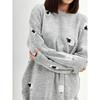 2023 Fall and Winter Russia Export Loose Round Neck Sweater Little Sheep Print Pullover Leisure Commute So Female