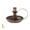 Candle Holder Iron Taper Candle Stand with Curved Handle Retro Candlestick Holders Decorative for Home Wedding Party