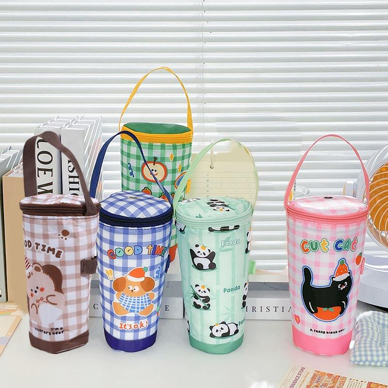 1Pc Portable Milk Tea Tote Bag Heat Preservation Bag Eco-friendly Handbag Carrying Insulated Cup Cover Tumbler Cup Accessories
