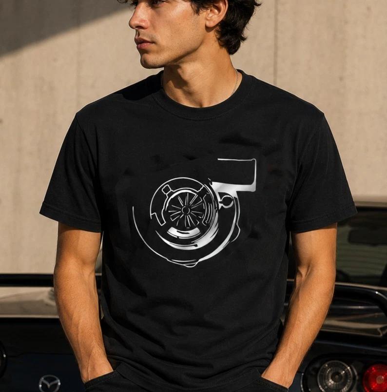 Turbo T Shirt Boost JDM Tuning Drift car NEW Silver Graphic design ( S - 5XL ) XXXXL