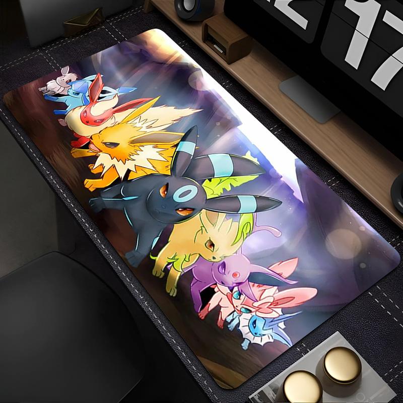 Gaming Mouse Pad XXL Pokemon Computer Mousepad Desk Mat Big Anime Carpet Keyboard Gamer Esports Players Accessories Table Pad