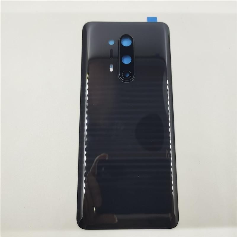 Glass Back Door Lid For OnePlus 8 Pro Battery Cover Rear Housing Shell Panel With Camera Lens Adhesive Sticker