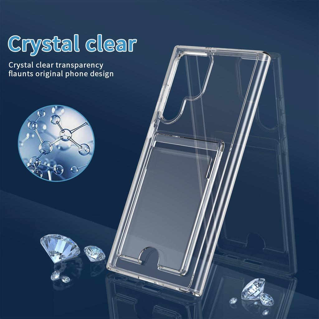S26ULTRA Anti-drop Card Mobile Phone Case S25 High-transparency Hard Case Samsung S24ULTRA Samsung S26PLUS Suitable