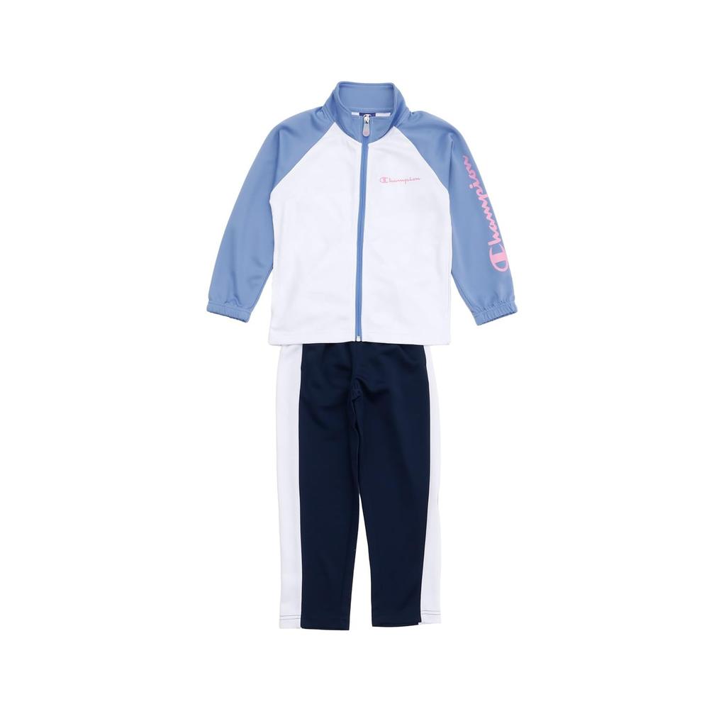Champion Long Sleeve Jersey Top and Bottom Set of Quick Script Training Basic White Kids' 2, Drying, Logo, Suit, Sports, CK-BSW05,