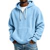 Men's Casual Hooded Sweatshirt Long Sleeve Lined Pullover for Everyday Wear