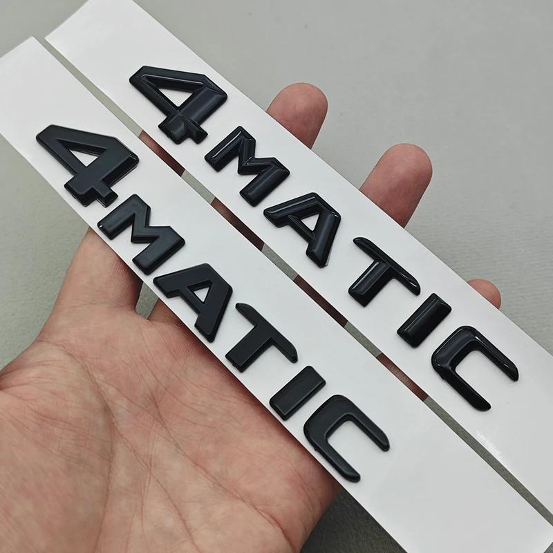 3D ABS Chrome Car Letters 4MATIC 4 MATIC Rear Trunk Badge Emblem For Mercedes Benz C E G S GLC GLS Class AMG Sticker Accessories QJ1
