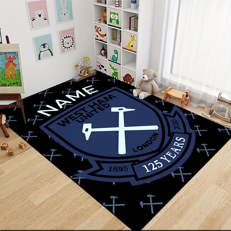 Custom Name Bantams Football Club Crest Carpet Rug Customizable Soft Washable Anti-Slip Home Living Room Sofa Mats Personalized Rug. 0909219