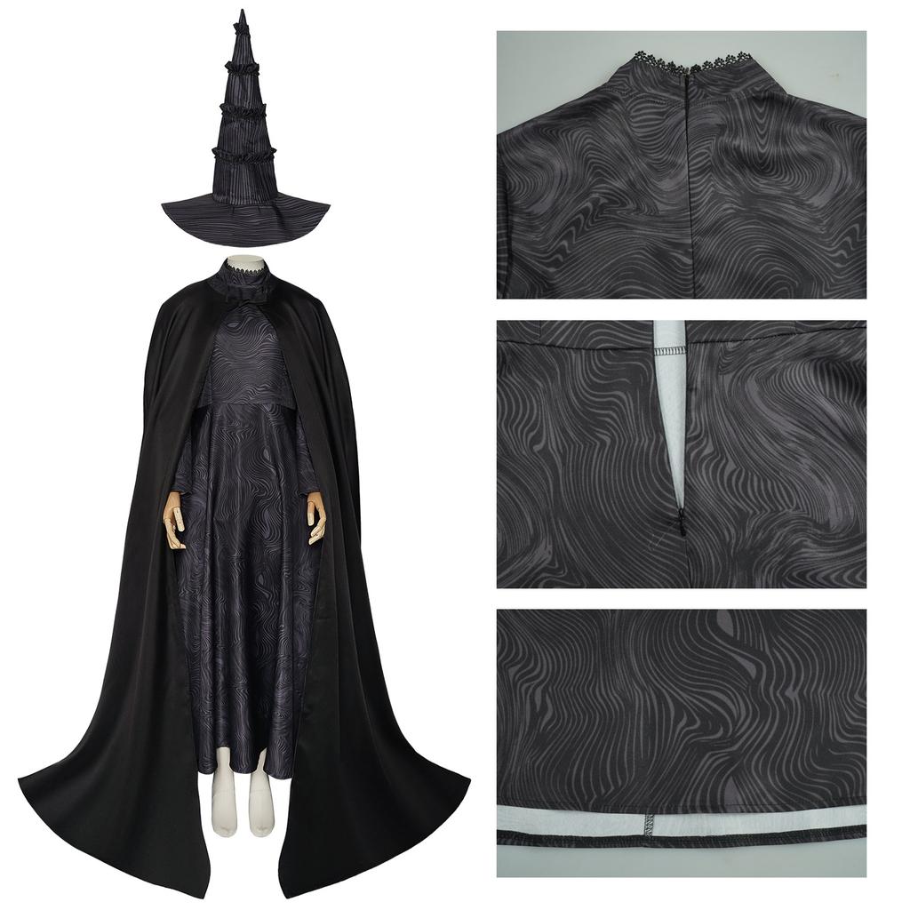 Cosplay Kleider Set Langärmeliges Rundhalskleid mit Aufdruck