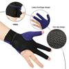 3 Open Fingers Billiard Gloves for Men Women Elastic Non Slip Wear Resistant Breathable Pool Cue
